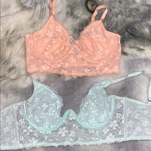 Victoria’s Secret Lace wing lining bras